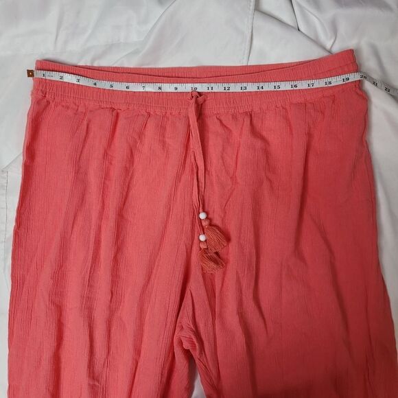 AERIE‎ relaxed fit pull on coral gauze jogger pants XXL - Picture 8 of 10